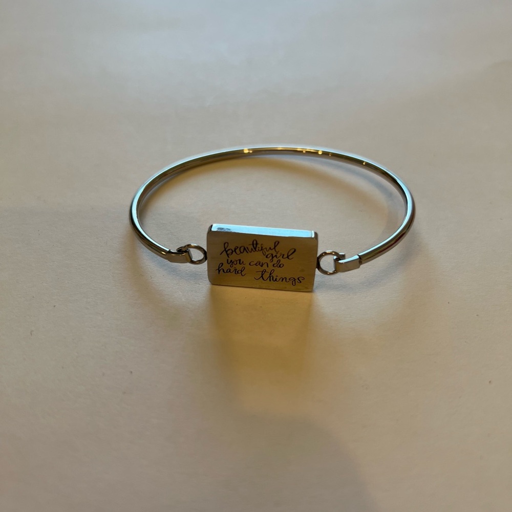3/$15 or 4/$20 Plunder Design “Beautiful girl you can do hard things” bracelet